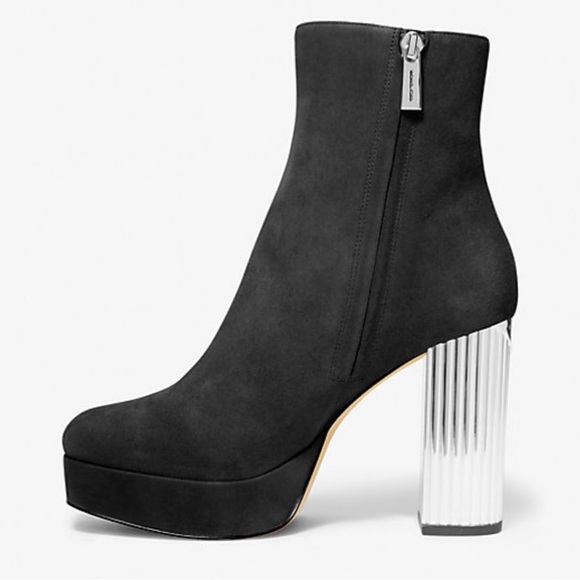 Michael Kors Porter Suede Platform Ankle Boots – 9 Brand New (not outlet) - Picture 3 of 16